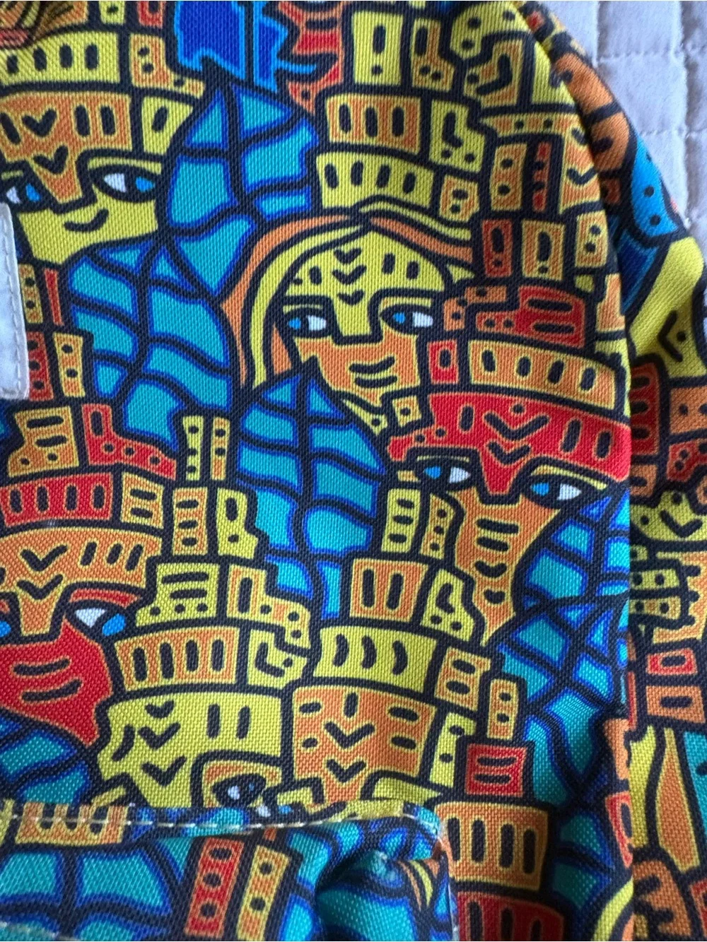 Jaima Art Multicolor Printed Backpack